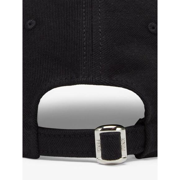 FENDI Embossed Logo Baseball Cap Men BLACK Hats & Caps - Picture 2 of 4